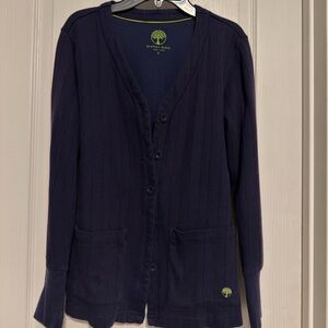 Healing Hands Navy Blue Cardigan